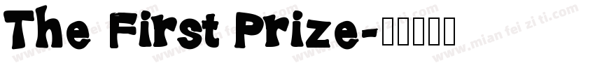 The First Prize字体转换